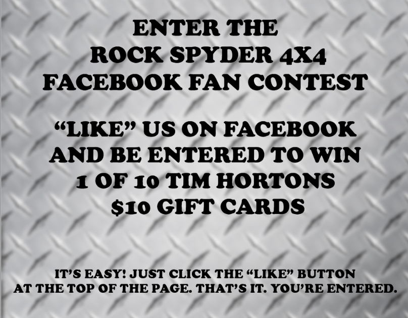 Rock Spyder 4x4 Facebook Contest Link